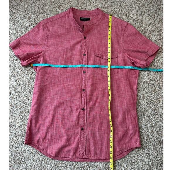 Banana Republic button down; slim fit;  Washed Red 100% Cotton shirt, Size Large - Picture 4 of 6